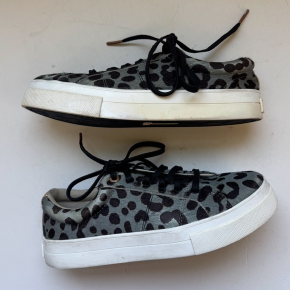 Ted Baker Lephie Animal Print Calf Hair Sneakers - Picture 6 of 13